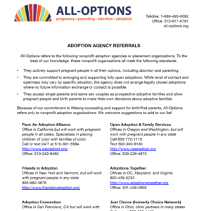 Adoption Agency Referrals Flyer - Free PDF Download