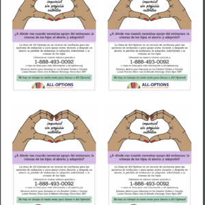 Talkline Flyer PDF (Spanish, quarter sheet) - Free PDF Download