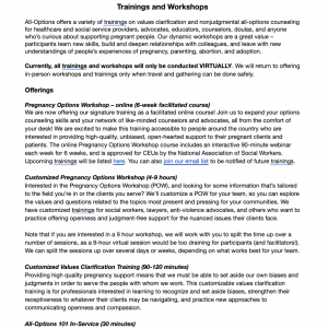 Pregnancy Options Workshop Flyer - Free PDF Download